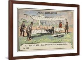 Archdeacon Conducting Tests of a Manually Powered Aeroplane, Issy, France, 1905-null-Framed Giclee Print