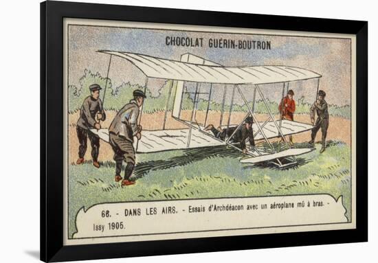 Archdeacon Conducting Tests of a Manually Powered Aeroplane, Issy, France, 1905-null-Framed Giclee Print