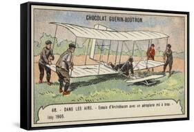 Archdeacon Conducting Tests of a Manually Powered Aeroplane, Issy, France, 1905-null-Framed Stretched Canvas