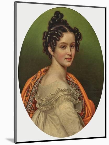 Archduchess Henriette Alexandrine of Austria, Née Princess of Nassau-Weilburg, 1820 (Oil on Canvas)-Joseph Carl Stieler-Mounted Giclee Print