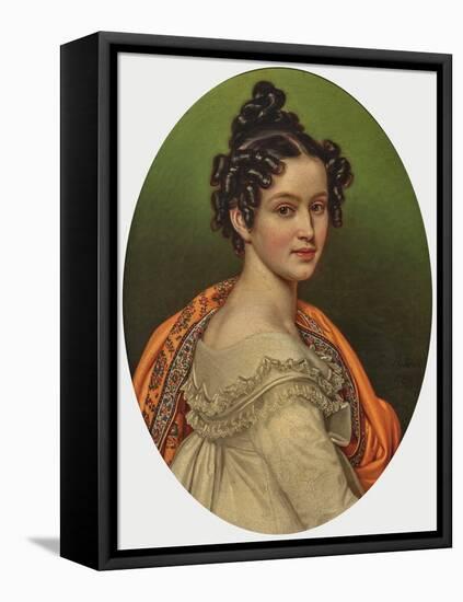 Archduchess Henriette Alexandrine of Austria, Née Princess of Nassau-Weilburg, 1820 (Oil on Canvas)-Joseph Carl Stieler-Framed Stretched Canvas