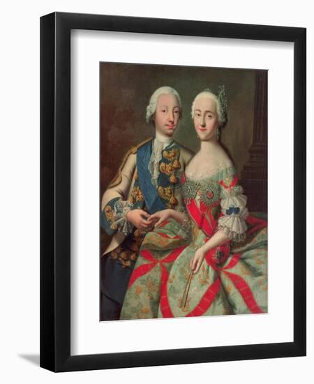 Archduchess Maria Caroline of Austria (1752-1814) Daughter of Emperor Francis I (1708-65)-Jean-Etienne Liotard-Framed Premium Giclee Print