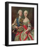 Archduchess Maria Caroline of Austria (1752-1814) Daughter of Emperor Francis I (1708-65)-Jean-Etienne Liotard-Framed Giclee Print