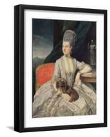 Archduchess Maria Christine Habsburg-Lothringen (1742-98), Daughter of Empress Maria Theresa of Aus-Johann Zoffany-Framed Giclee Print