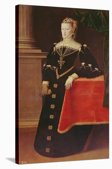 Archduchess Maria of Austria, 1551-Sir Anthonis van Dashorst Mor-Stretched Canvas