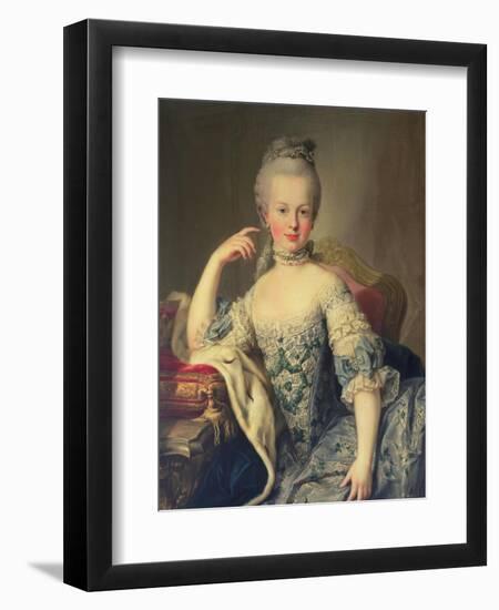 Archduchess Marie Antoinette Habsburg-Lotharingen (1755-93)-Martin van Meytens-Framed Premium Giclee Print