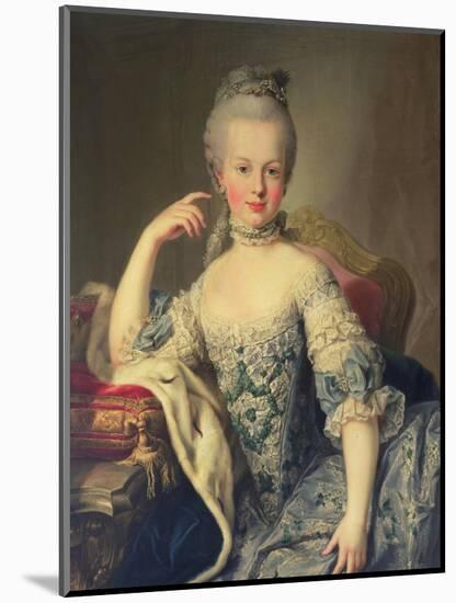 Archduchess Marie Antoinette Habsburg-Lotharingen (1755-93)-Martin van Meytens-Mounted Premium Giclee Print