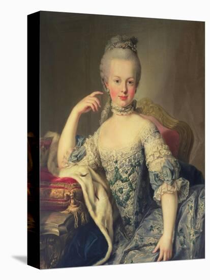 Archduchess Marie Antoinette Habsburg-Lotharingen (1755-93)-Martin van Meytens-Stretched Canvas