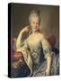 Archduchess Marie Antoinette Habsburg-Lotharingen (1755-93)-Martin van Meytens-Stretched Canvas