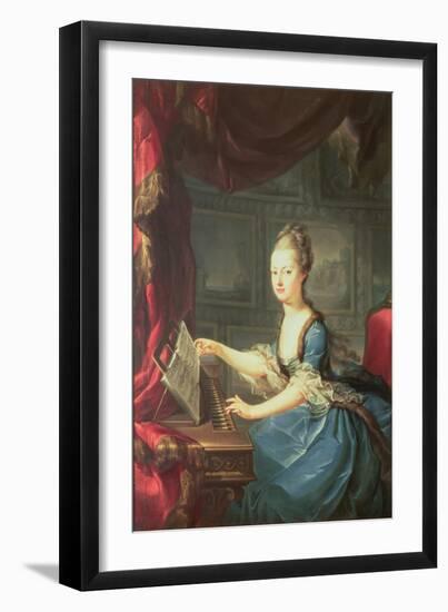 Archduchess Marie Antoinette Habsburg-Lothringen (1755-93) at the Spinnet-Franz Xaver Wagenschon-Framed Giclee Print