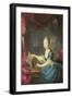 Archduchess Marie Antoinette Habsburg-Lothringen (1755-93) at the Spinnet-Franz Xaver Wagenschon-Framed Giclee Print