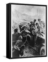 Archduke Franz Ferdinand and His Wife Assassinated in Sarajevo-Schwormstaedt-Framed Stretched Canvas