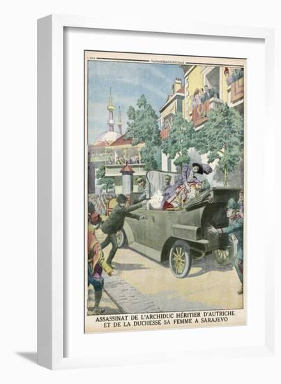 Archduke Franz Ferdinand and His Wife Assassinated in Sarajevo-null-Framed Photographic Print