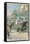 Archduke Franz Ferdinand and His Wife Assassinated in Sarajevo-null-Framed Stretched Canvas