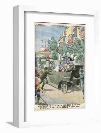 Archduke Franz Ferdinand and His Wife Assassinated in Sarajevo-null-Framed Photographic Print