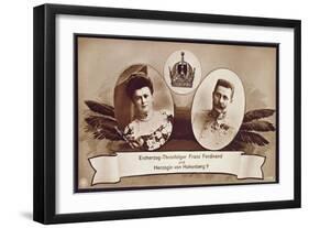 Archduke Franz Ferdinand of Austria, Heir to the Austrian Throne and His Wife, Duchess of…-Austrian School-Framed Giclee Print