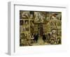 Archduke Leopold Wilhelm (1614-61) in His Picture Gallery, circa 1647-David Teniers the Younger-Framed Giclee Print