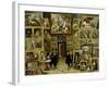 Archduke Leopold Wilhelm (1614-61) in His Picture Gallery, circa 1647-David Teniers the Younger-Framed Giclee Print