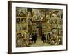 Archduke Leopold Wilhelm (1614-61) in His Picture Gallery, circa 1647-David Teniers the Younger-Framed Giclee Print