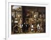 Archduke Leopold Wilhelm in His Picture Gallery, with the Artist and Other Figures-David Teniers the Younger-Framed Giclee Print