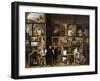 Archduke Leopold Wilhelm in His Picture Gallery, with the Artist and Other Figures-David Teniers the Younger-Framed Giclee Print