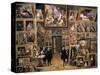 Archduke Leopold Wilhelm in His Picture Gallery-David Teniers the Younger-Stretched Canvas