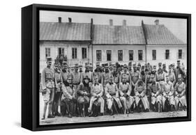 Archdukes Friedrich and Karl of Austria with their Officers, World War I, 1915-null-Framed Stretched Canvas