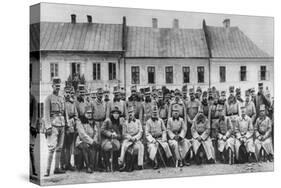 Archdukes Friedrich and Karl of Austria with their Officers, World War I, 1915-null-Stretched Canvas