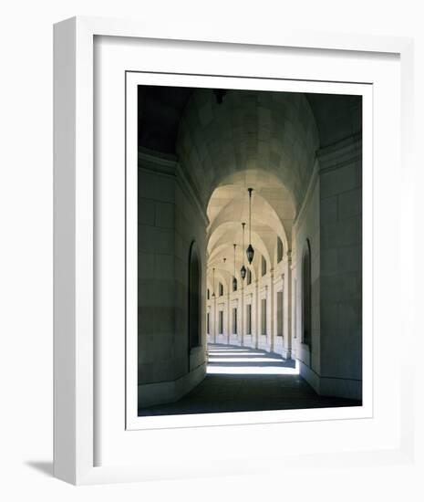 Arched architectural detail in the Federal Triangle located in Washington, D.C.-Carol Highsmith-Framed Art Print