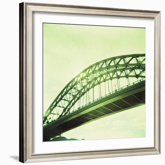 Arched Bridge Over River Tyne, Newcastle Upon Tyne, Tyne and Wear, England, United Kingdom, Europe-Lee Frost-Framed Photographic Print