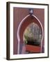 Arched Door and Garden, Morocco-Merrill Images-Framed Photographic Print