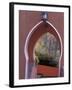 Arched Door and Garden, Morocco-Merrill Images-Framed Photographic Print