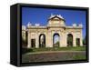 Arched Gateway of the Puerta De Alcala in the Plaza De La Independencia, in Madrid, Spain, Europe-Nigel Francis-Framed Stretched Canvas