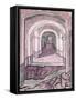 Arched Hallway-Vincent van Gogh-Framed Stretched Canvas