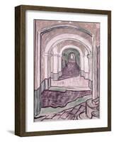 Arched Hallway-Vincent van Gogh-Framed Giclee Print