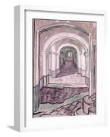 Arched Hallway-Vincent van Gogh-Framed Giclee Print