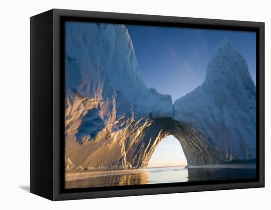 Arched Iceberg in Ililussat-Paul Souders-Framed Stretched Canvas