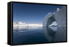 Arched Iceberg in Ililussat-Paul Souders-Framed Stretched Canvas