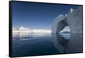 Arched Iceberg in Ililussat-Paul Souders-Framed Stretched Canvas
