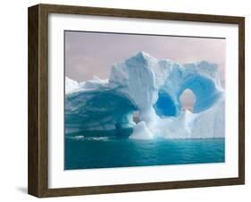 Arched Iceberg, Western Antarctic Peninsula, Antarctica-Steve Kazlowski-Framed Photographic Print