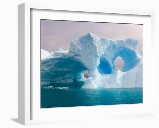 Arched Iceberg, Western Antarctic Peninsula, Antarctica-Steve Kazlowski-Framed Photographic Print