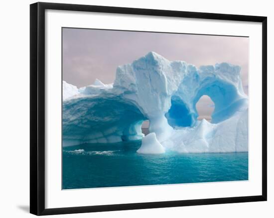 Arched Iceberg, Western Antarctic Peninsula, Antarctica-Steve Kazlowski-Framed Photographic Print