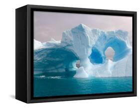 Arched Iceberg, Western Antarctic Peninsula, Antarctica-Steve Kazlowski-Framed Stretched Canvas