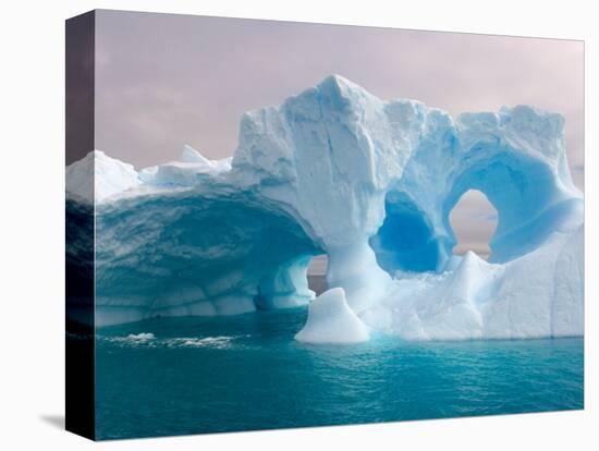 Arched Iceberg, Western Antarctic Peninsula, Antarctica-Steve Kazlowski-Stretched Canvas