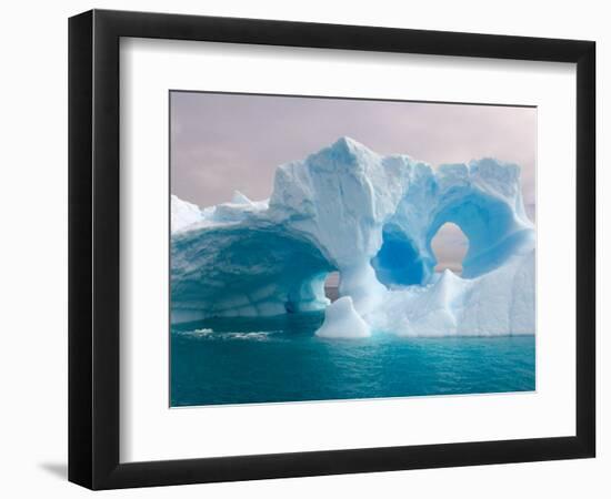 Arched Iceberg, Western Antarctic Peninsula, Antarctica-Steve Kazlowski-Framed Photographic Print