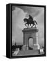 Arched Monument with Equestrian Statue of Sam Houston-Alfred Eisenstaedt-Framed Stretched Canvas