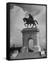 Arched Monument with Equestrian Statue of Sam Houston-Alfred Eisenstaedt-Framed Stretched Canvas