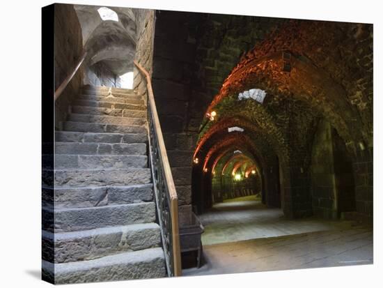 Arched Passage Way Inside the The Citadel Roman Theatre, Bosra, Unesco World Heritage Site, Syria-Christian Kober-Stretched Canvas