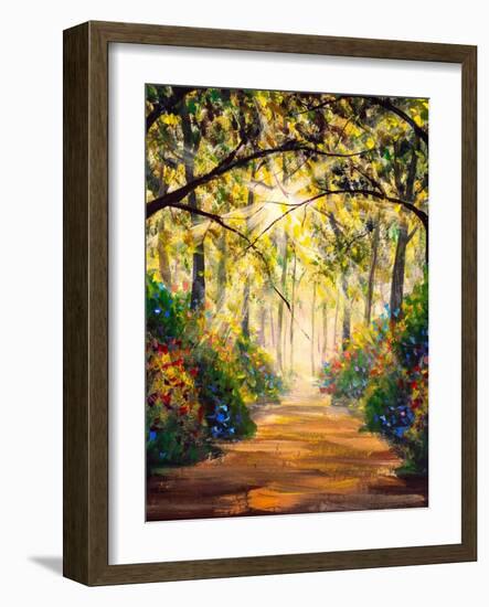 Arched Pathway-Valery Rybakow-Framed Art Print