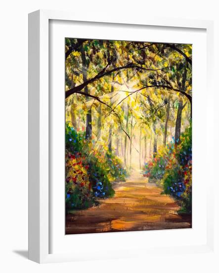 Arched Pathway-Valery Rybakow-Framed Art Print